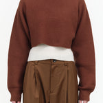 Pigalle Top by Nicholson and Nicholson in Brown