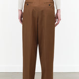 Wide Leg High Waisted Port Pants Slacks in Fall Brown by Nicholson and Nicholson Designer Brand 