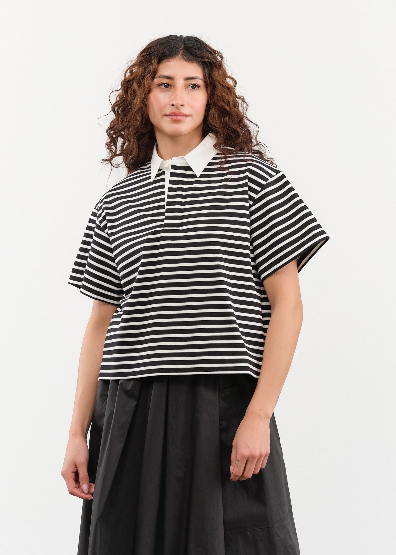 Nicholson & Nicholson Apparel Womens Blouses Rita Top in Black/White