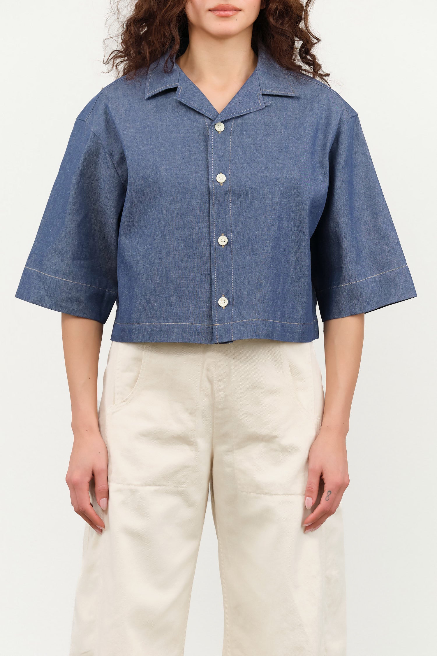 Nicholson & Nicholson Apparel Womens Blouses Roma Top in Blue