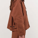 Nicholson & Nicholson Apparel Womens Jackets Romeo Jacket in Brown