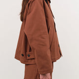 Nicholson & Nicholson Apparel Womens Jackets Romeo Jacket in Brown