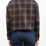Nicholson & Nicholson Apparel Womens Blouses Sara Top in Brown/Check