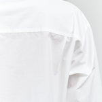 White Long Sleeve Cropped Collared Button Up Sara Top by Nicholson and Nicholson Designer Brand