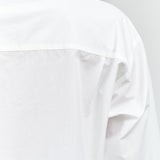 White Long Sleeve Cropped Collared Button Up Sara Top by Nicholson and Nicholson Designer Brand