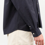 Button Up Blouse Seabreeze Top in Dark Navy Blue by Nicholson and Nicholson Designer Brand 