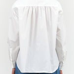 Bright White Oversized Button Up Seabreeze Top by Nicholson and Nicholson Designer Brand 