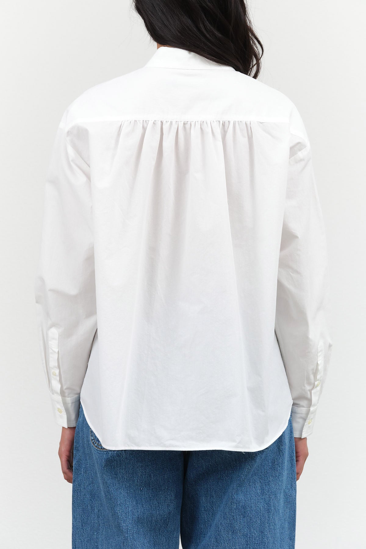 Bright White Oversized Button Up Seabreeze Top by Nicholson and Nicholson Designer Brand 