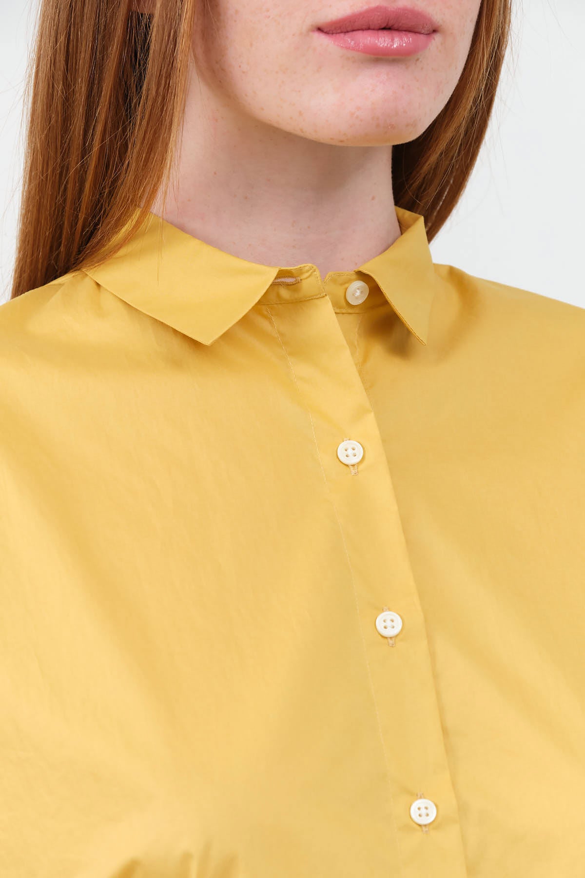 Collar view of Tender Top in Yellow