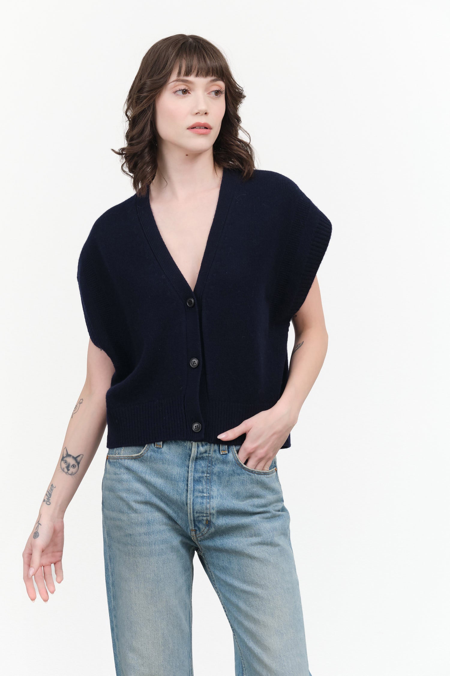 Nicholson and Nicholson Zoe Top in Navy