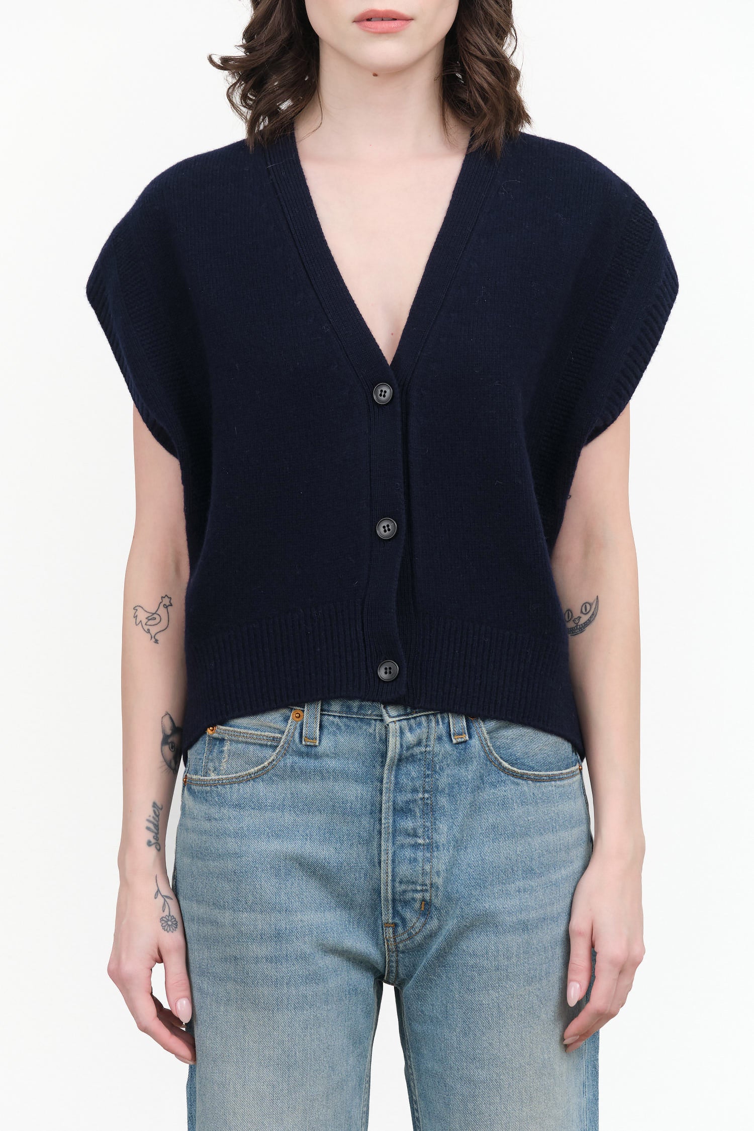 Zoe Top by Nicholson and Nicholson in Navy