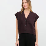 Nicholson & Nicholson Apparel Womens Sweaters Zoe Top in Brown