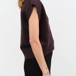 Nicholson & Nicholson Apparel Womens Sweaters Zoe Top in Brown