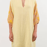 Ninaleuca Apparel Womens Dresses Carolina Dress in Yellow Yellow / One Size