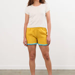 Ninaleuca Apparel Womens Shorts Crochet Shorts in Ocra Ocra / One Size