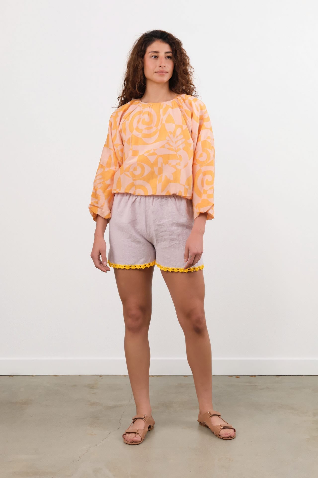 Ninaleuca Apparel Womens Shorts Crochet Shorts in Pink Pink / One Size