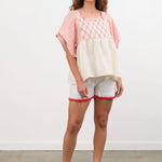 Ninaleuca Apparel Womens Shorts Crochet Shorts in White White / One Size