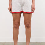 Ninaleuca Apparel Womens Shorts Crochet Shorts in White White / One Size