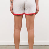 Ninaleuca Apparel Womens Shorts Crochet Shorts in White White / One Size