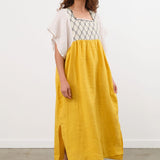 Ninaleuca Apparel Womens Dresses Laura Dress in Ocra Ocra / One Size