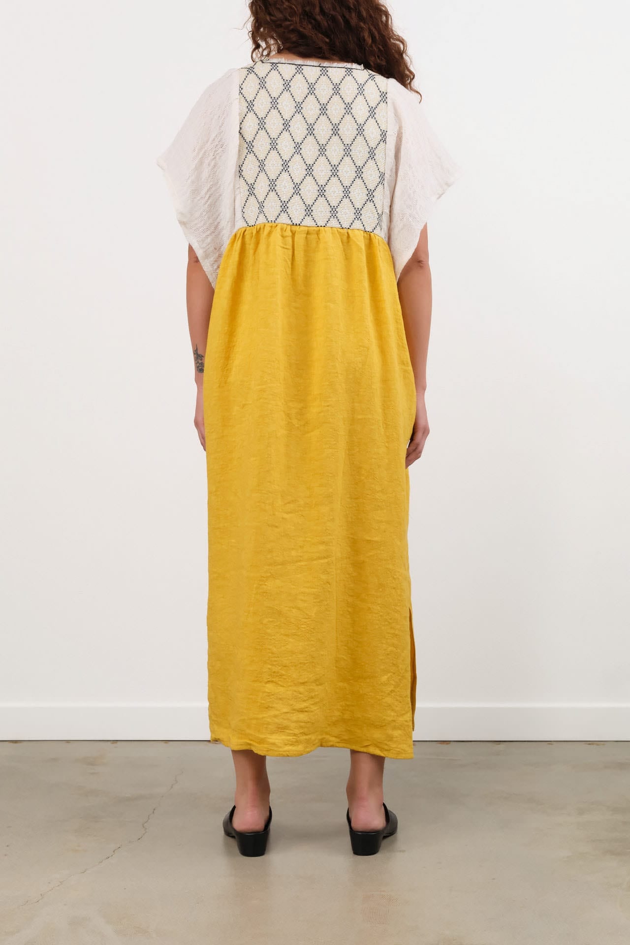 Ninaleuca Apparel Womens Dresses Laura Dress in Ocra Ocra / One Size