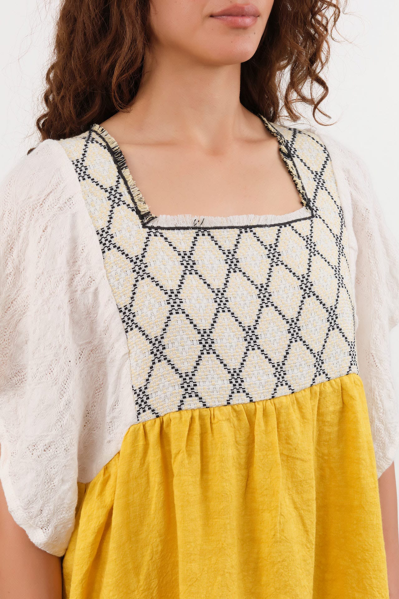 Ninaleuca Apparel Womens Dresses Laura Dress in Ocra Ocra / One Size