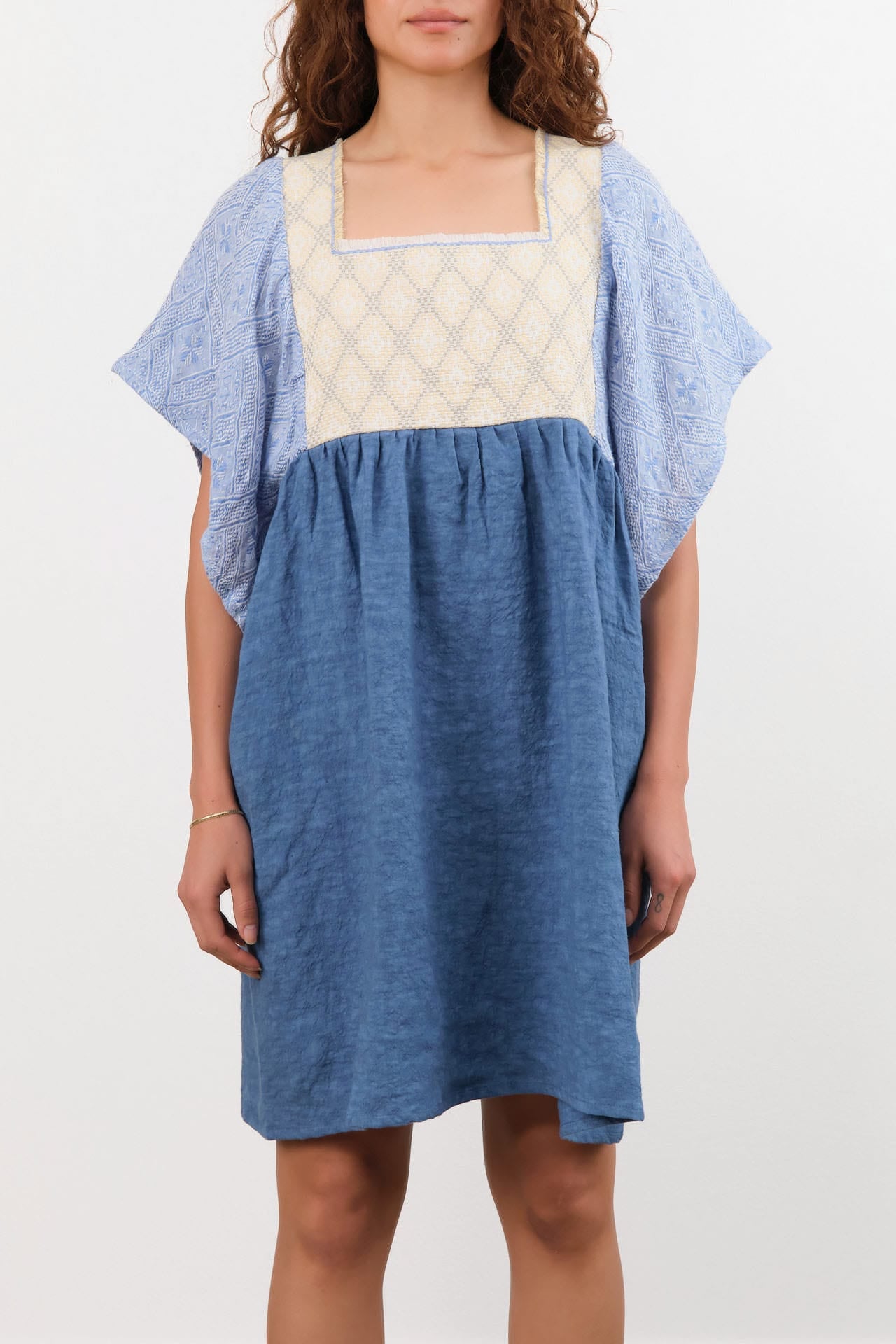 Ninaleuca Apparel Womens Dresses Laura Short Dress Blue / One Size