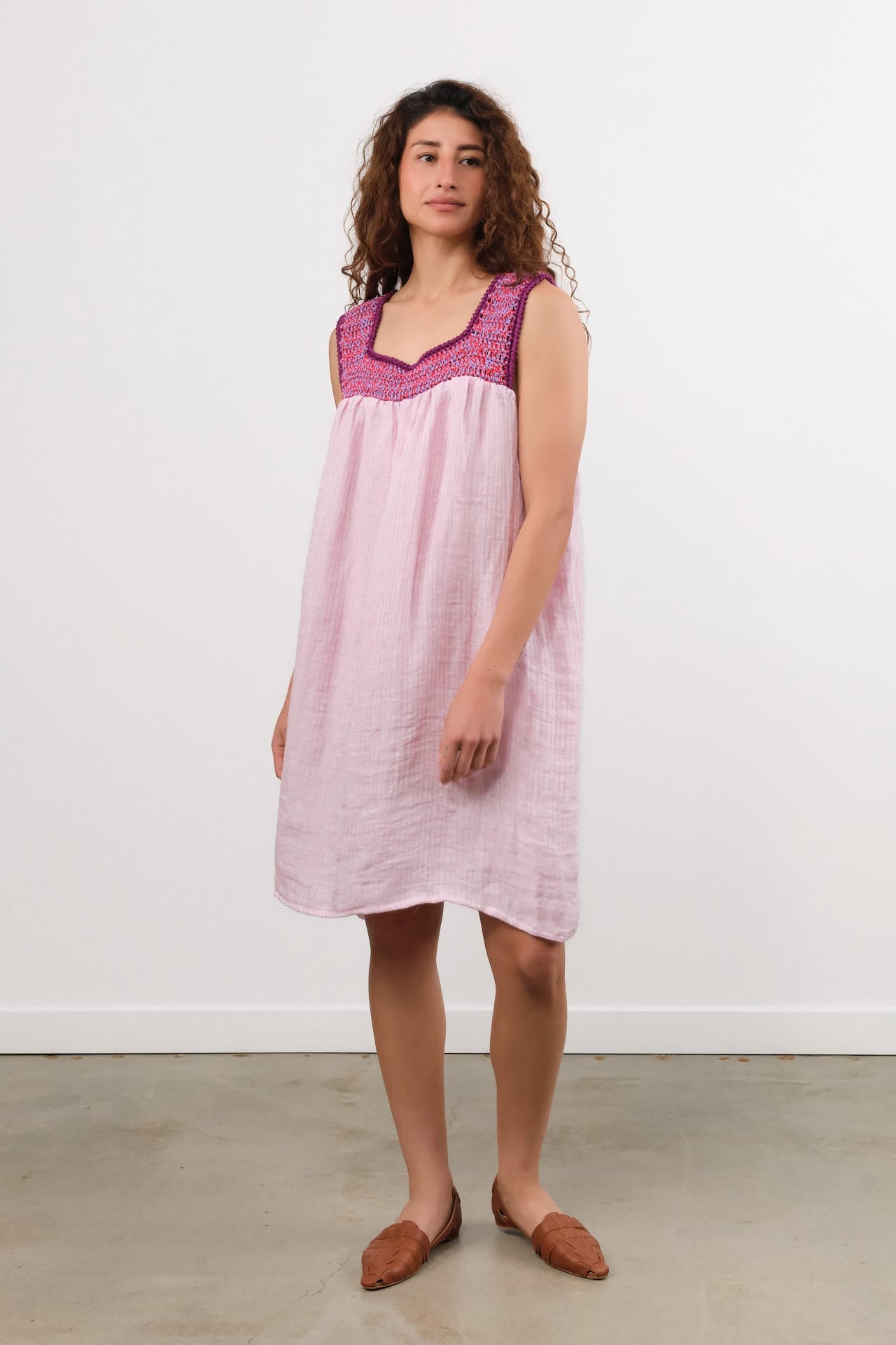 Ninaleuca Apparel Womens Dresses Linda Short Dress Pink / One Size