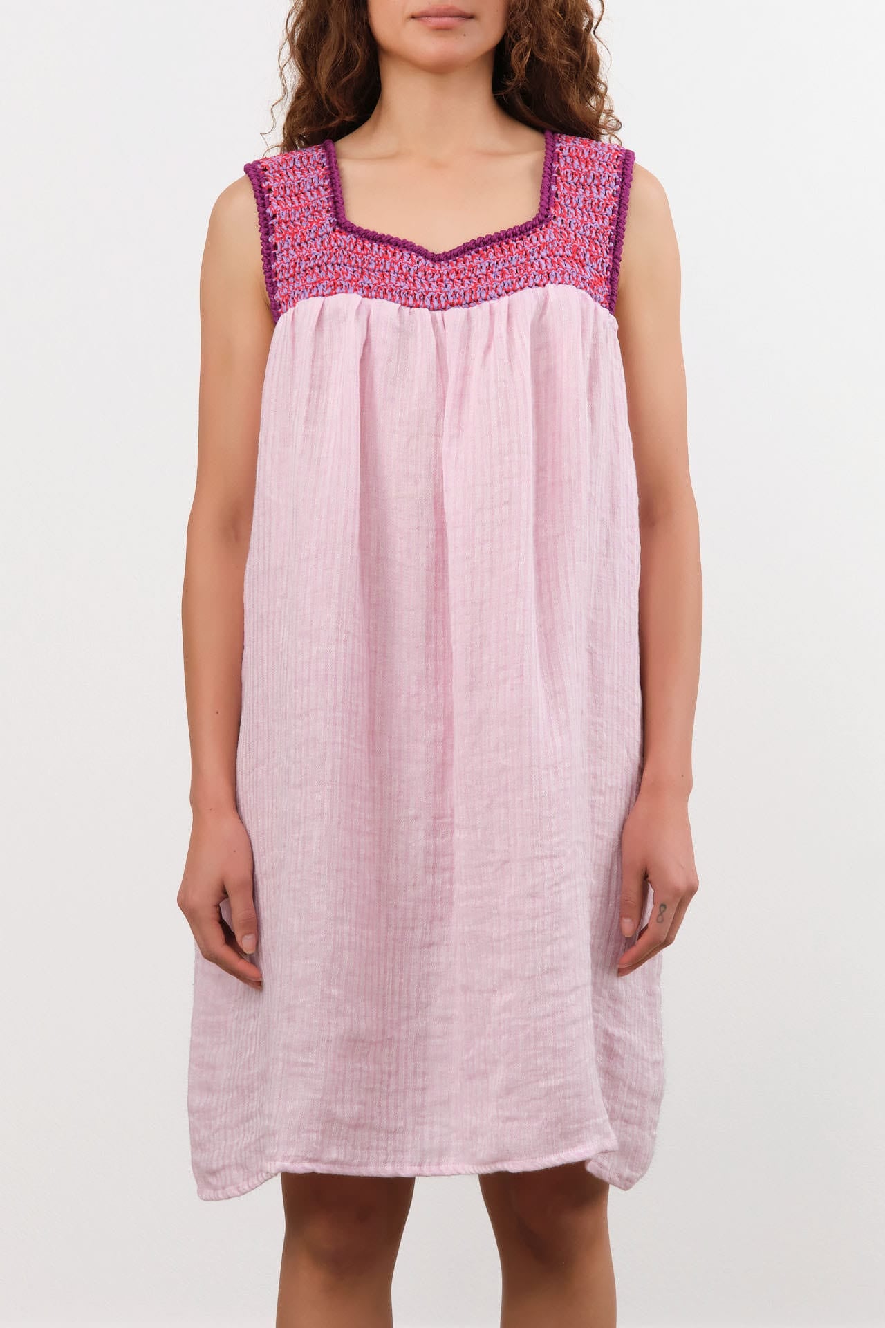 Ninaleuca Apparel Womens Dresses Linda Short Dress Pink / One Size