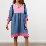 Ninaleuca Apparel Womens Dresses Tulum Short Dress Blue / One Size