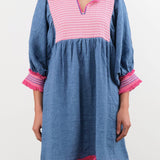 Ninaleuca Apparel Womens Dresses Tulum Short Dress Blue / One Size