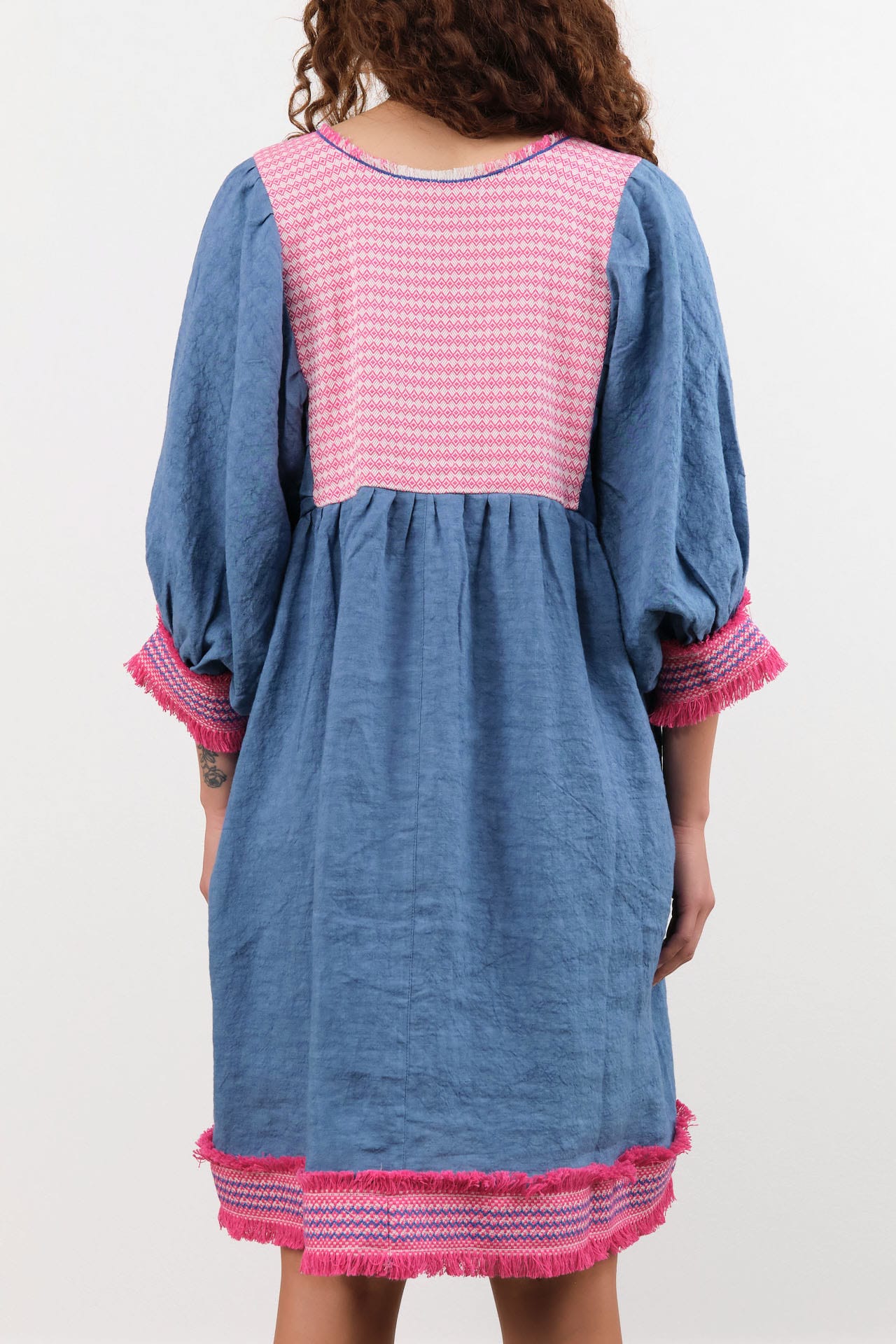 Ninaleuca Apparel Womens Dresses Tulum Short Dress Blue / One Size