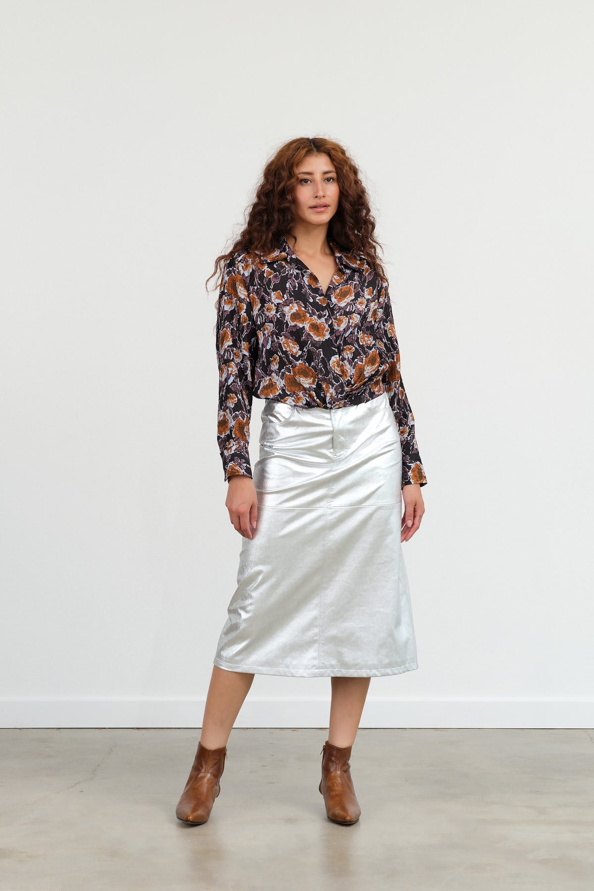 No. 6 Aimee Skirt in Silver