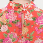 No. 6 Apparel Womens Blouses Alex Top in Red Bouquet