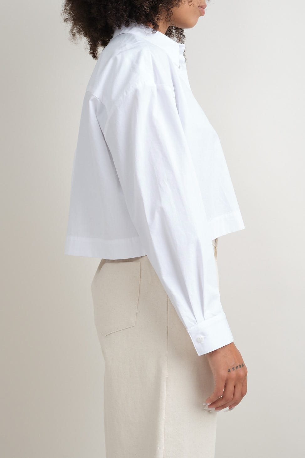 Side of Ava Top in White