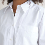 Pocket detailing on Ava Top in White