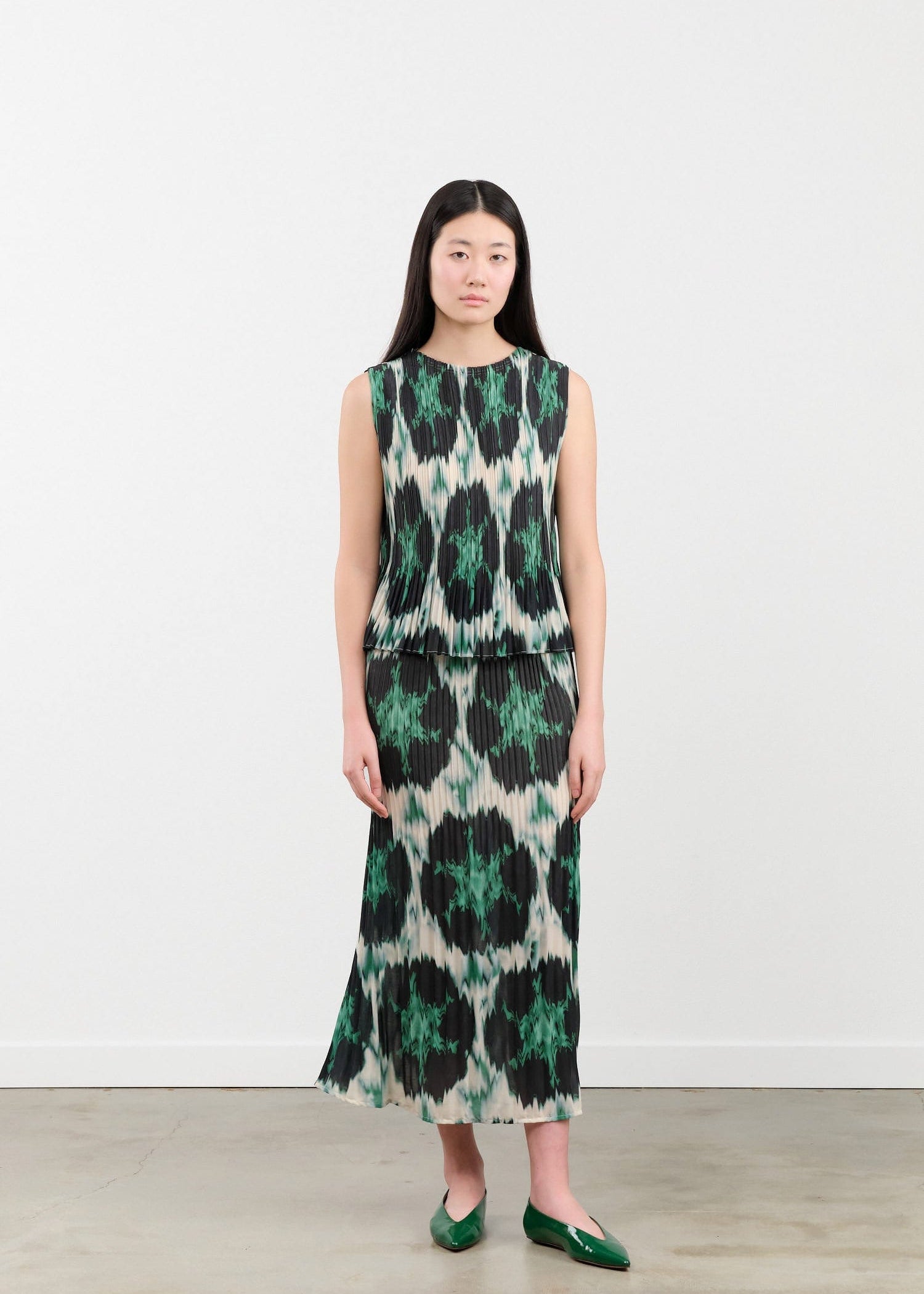 No. 6 Apparel Womens Skirts Hiro Skirt Emerald Ikat / XSmall