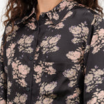 Black Floral Print Cullen Shirt by No. 6