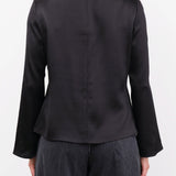 No. 6 Apparel Womens Blouses Diane Top in Black Magnolia