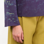 No. 6 Apparel Womens Blouses Diane Top in Green Poppies