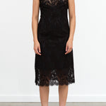 Erika Dress No. 6 in Embroidered Black Lace