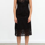 Erika Dress No. 6 in Embroidered Black Lace