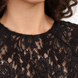 Embroidered Black Lace Erika Dress by No. 6