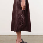 No. 6 Apparel Womens Skirts Mel Skirt in Bordeaux