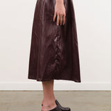 No. 6 Apparel Womens Skirts Mel Skirt in Bordeaux