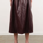 No. 6 Apparel Womens Skirts Mel Skirt in Bordeaux