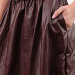 No. 6 Apparel Womens Skirts Mel Skirt in Bordeaux