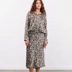 No. 6 Apparel Womens Skirts Mitta Skirt in Mint Ink Blot