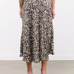 No. 6 Apparel Womens Skirts Mitta Skirt in Mint Ink Blot