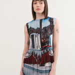 No. 6 Apparel Womens Blouses Rae Tank in Cinema
